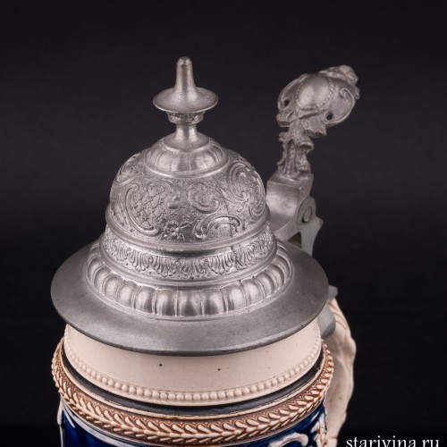 Пивная кружка Степная розочка, 0,5 л, Marzi & Remy, Германия, нач. 20 в