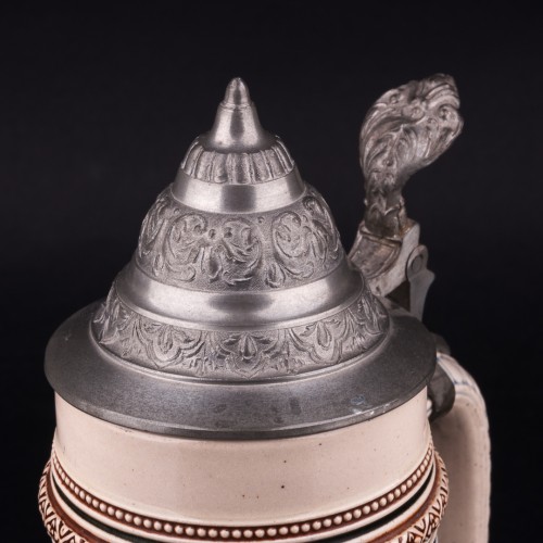 Пивная кружка с велосипедной тематикой, 0,5 л, Reinhold Merkelbach, Германия, 1890-1910 гг