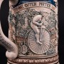 Пивная кружка с велосипедной тематикой, 0,5 л, Reinhold Merkelbach, Германия, 1890-1910 гг
