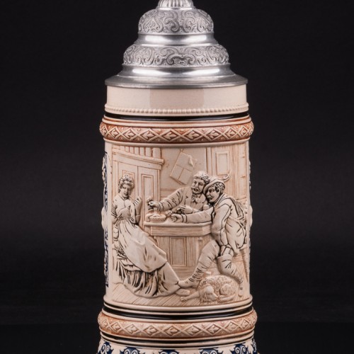 Пивная кружка Деревенское ухаживание, 0,5 л, Marzi & Remy, Германия, 1900 гг