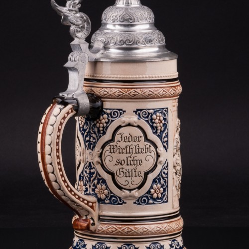 Пивная кружка Деревенское ухаживание, 0,5 л, Marzi & Remy, Германия, 1900 гг