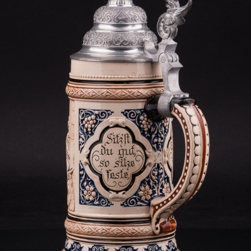 Пивная кружка Деревенское ухаживание, 0,5 л, Marzi & Remy, Германия, 1900 гг