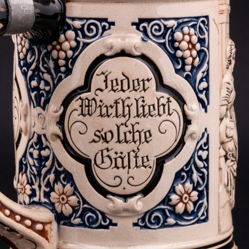 Пивная кружка Деревенское ухаживание, 0,5 л, Marzi & Remy, Германия, 1900 гг