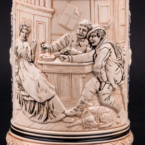 Пивная кружка Деревенское ухаживание, 0,5 л, Marzi & Remy, Германия, 1900 гг