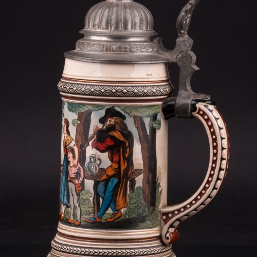 Пивная кружка Танцы на опушке, 1/2 л, Marzi & Remy, Германия, кон. 19 - нач. 20 вв