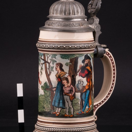 Пивная кружка Танцы на опушке, 1/2 л, Marzi & Remy, Германия, кон. 19 - нач. 20 вв