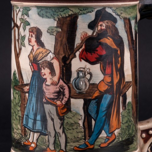 Пивная кружка Танцы на опушке, 1/2 л, Marzi & Remy, Германия, кон. 19 - нач. 20 вв