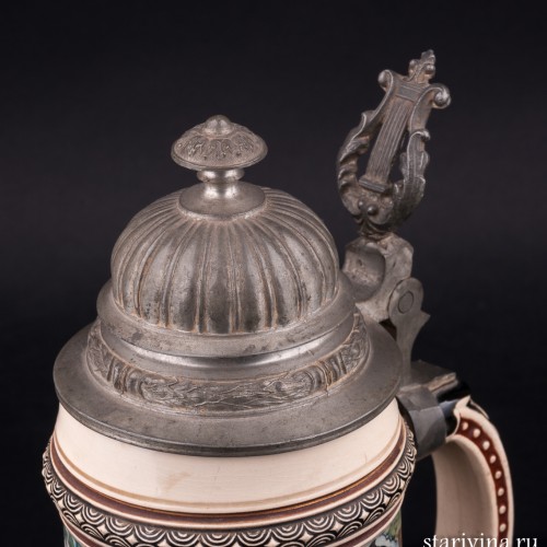 Пивная кружка Танцы на опушке, 1/2 л, Marzi & Remy, Германия, кон. 19 - нач. 20 вв