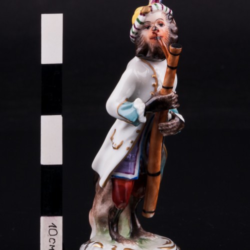 Обезьяна с гобоем, Volkstedt, Германия, сер. 20 в