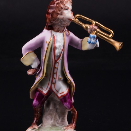 Обезьяна с трубой, Volkstedt, Германия, сер. 20 в