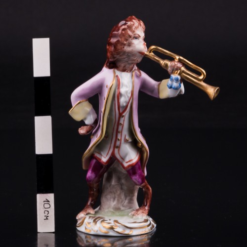 Обезьяна с трубой, Volkstedt, Германия, сер. 20 в