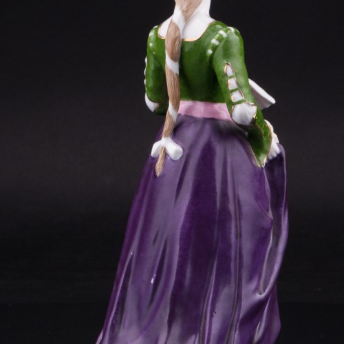 Дама с книгой в средневековом платье, Дрезден, Германия, сер. 20 в