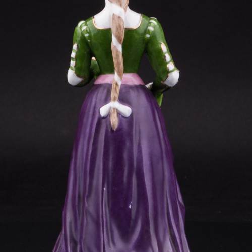 Дама с книгой в средневековом платье, Дрезден, Германия, сер. 20 в