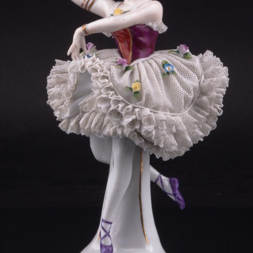 Танцовщица, кружевная, Sitzendorf, Германия, сер. 20 в