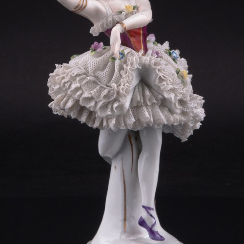 Танцовщица, кружевная, Sitzendorf, Германия, сер. 20 в