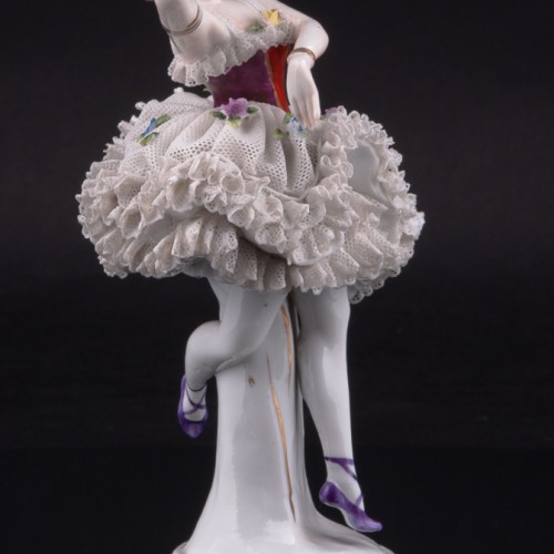 Танцовщица, кружевная, Sitzendorf, Германия, сер. 20 в