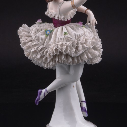 Танцовщица, кружевная, Sitzendorf, Германия, сер. 20 в