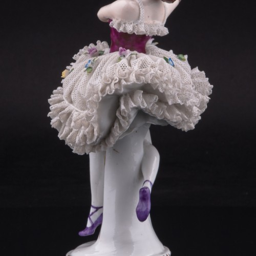 Танцовщица, кружевная, Sitzendorf, Германия, сер. 20 в