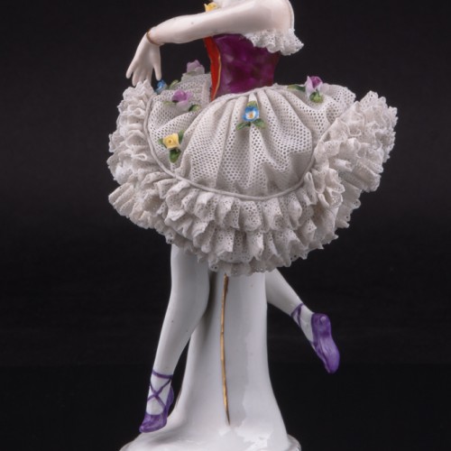 Танцовщица, кружевная, Sitzendorf, Германия, сер. 20 в