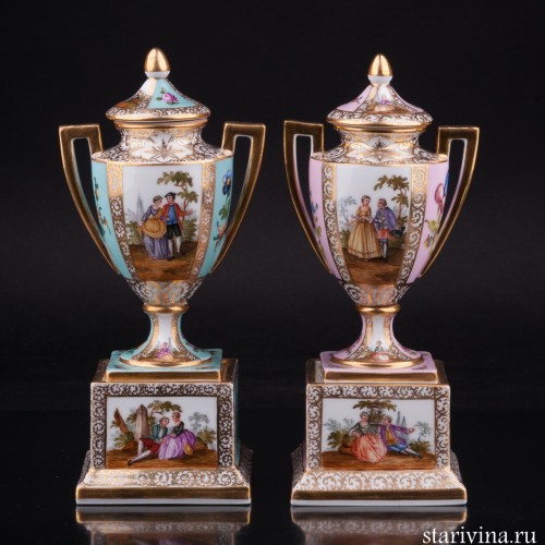 Две вазы, Дрезден, Германия, 19 в