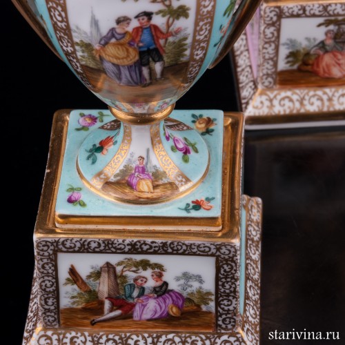 Две вазы, Дрезден, Германия, 19 в