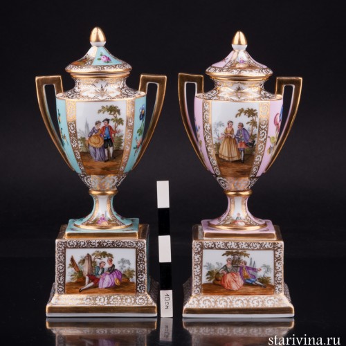 Две вазы, Дрезден, Германия, 19 в