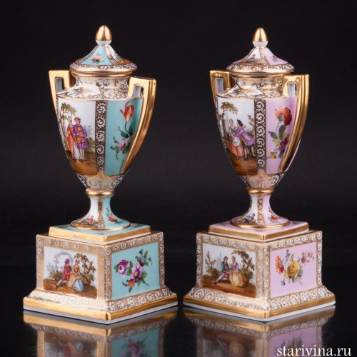 Две вазы, Дрезден, Германия, 19 в