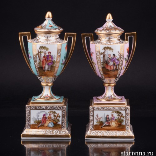 Две вазы, Дрезден, Германия, 19 в