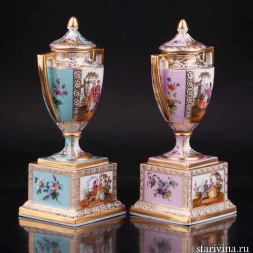 Две вазы, Дрезден, Германия, 19 в
