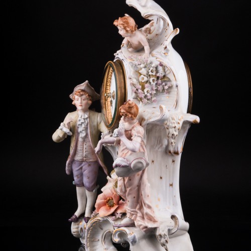 Фарфоровые часы, Германия, кон. 19 в