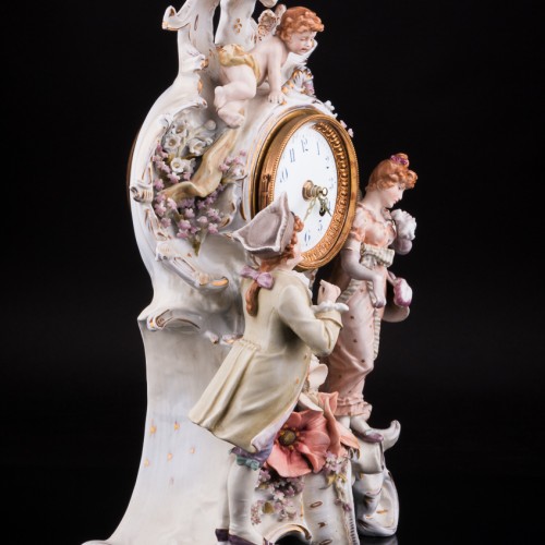 Фарфоровые часы, Германия, кон. 19 в