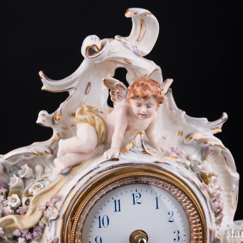 Фарфоровые часы, Германия, кон. 19 в