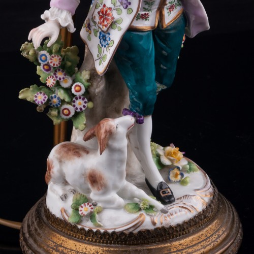 Танцующая пара, парные лампы, Sitzendorf, Германия, нач. 20 в