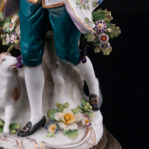 Танцующая пара, парные лампы, Sitzendorf, Германия, нач. 20 в