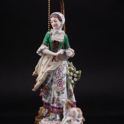 Танцующая пара, парные лампы, Sitzendorf, Германия, нач. 20 в