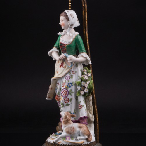 Танцующая пара, парные лампы, Sitzendorf, Германия, нач. 20 в