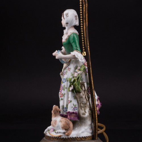 Танцующая пара, парные лампы, Sitzendorf, Германия, нач. 20 в