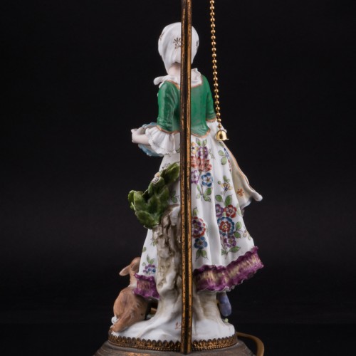 Танцующая пара, парные лампы, Sitzendorf, Германия, нач. 20 в