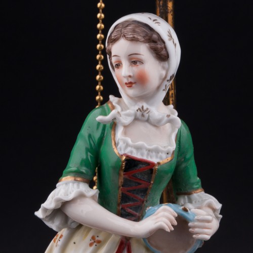 Танцующая пара, парные лампы, Sitzendorf, Германия, нач. 20 в