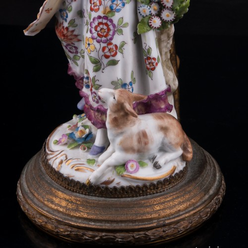 Танцующая пара, парные лампы, Sitzendorf, Германия, нач. 20 в