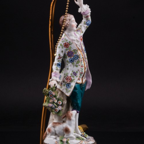 Танцующая пара, парные лампы, Sitzendorf, Германия, нач. 20 в