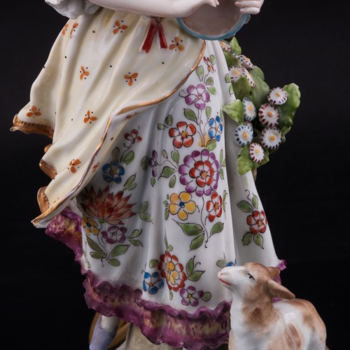 Танцующая пара, парные лампы, Sitzendorf, Германия, нач. 20 в