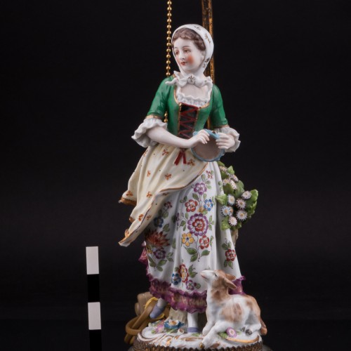 Танцующая пара, парные лампы, Sitzendorf, Германия, нач. 20 в