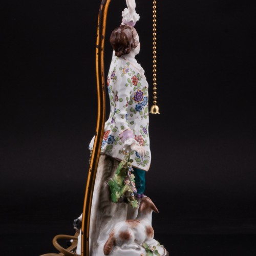 Танцующая пара, парные лампы, Sitzendorf, Германия, нач. 20 в