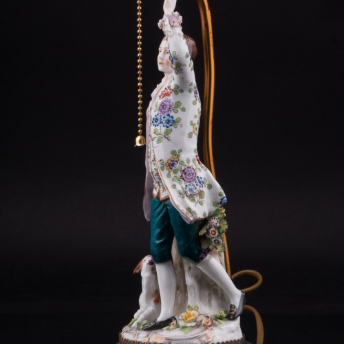 Танцующая пара, парные лампы, Sitzendorf, Германия, нач. 20 в