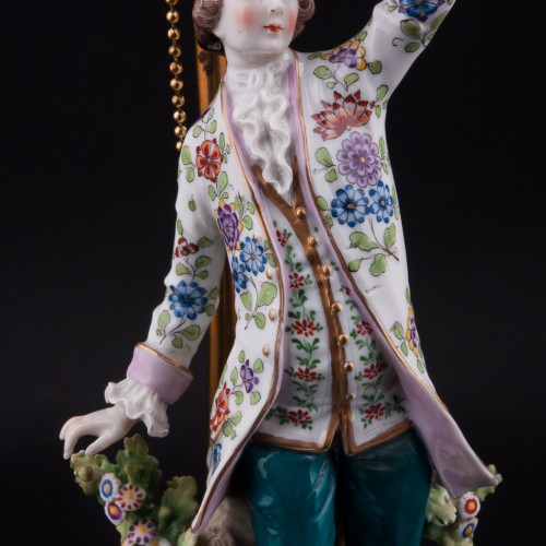 Танцующая пара, парные лампы, Sitzendorf, Германия, нач. 20 в