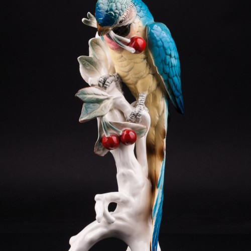 Попугай ара с вишнями, Karl Ens, Германия, 1930-50 гг