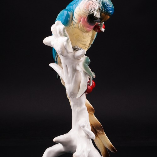Попугай ара с вишнями, Karl Ens, Германия, 1930-50 гг
