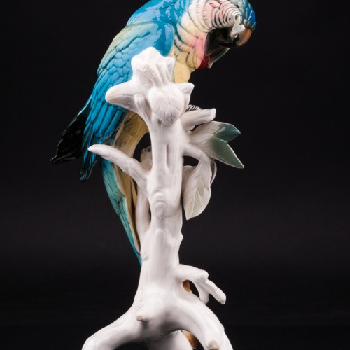 Попугай ара с вишнями, Karl Ens, Германия, 1930-50 гг