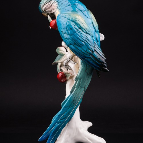 Попугай ара с вишнями, Karl Ens, Германия, 1930-50 гг